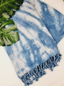 Bath Towel, Waffle Towel, Turkish Beach Towel, Handmade Tie dye