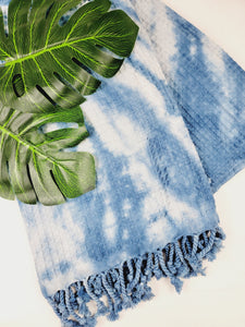 Bath Towel, Waffle Towel, Turkish Beach Towel, Handmade Tie dye