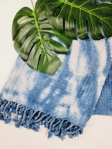 Bath Towel, Waffle Towel, Turkish Beach Towel, Handmade Tie dye