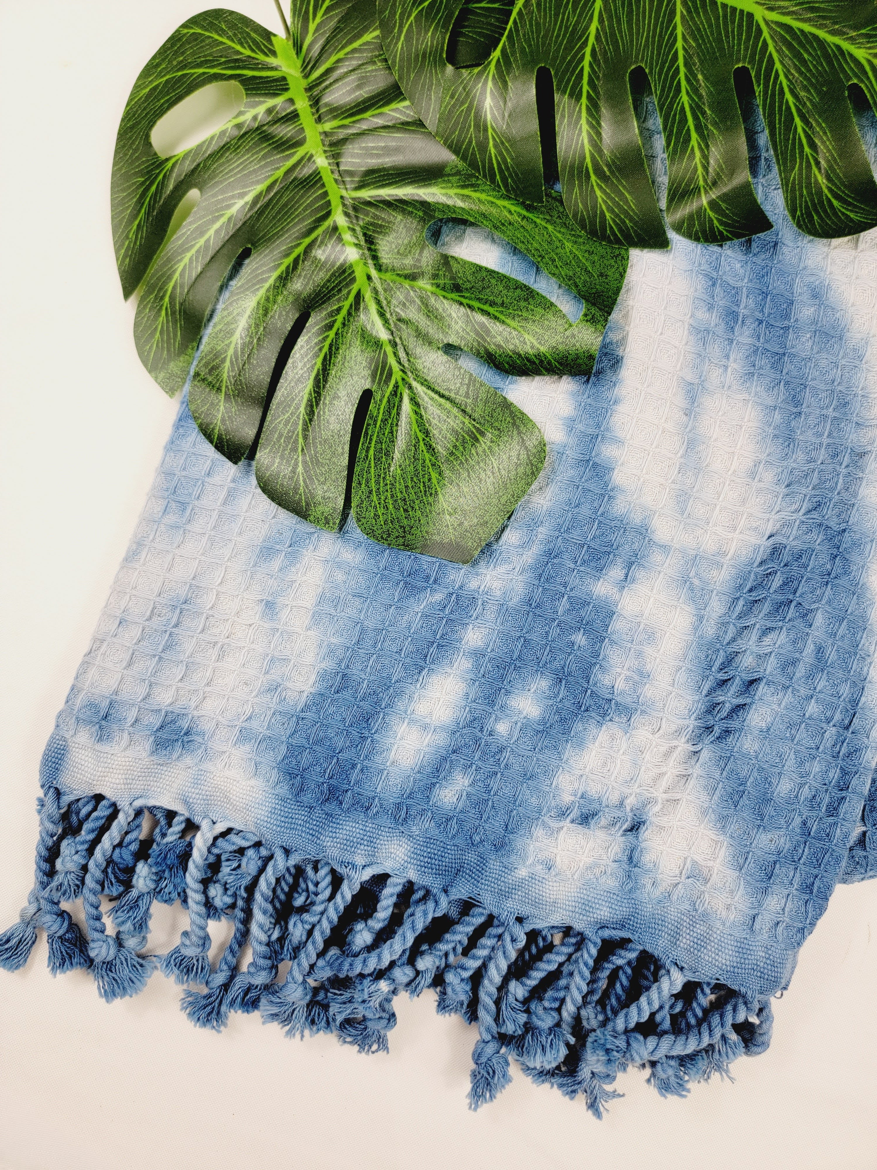 Bath Towel, Waffle Towel, Turkish Beach Towel, Handmade Tie dye