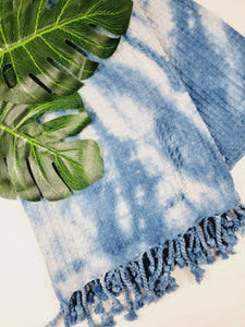 Bath Towel, Waffle Towel, Turkish Beach Towel, Handmade Tie dye