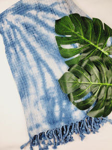 Bath Towel, Waffle Towel, Turkish Beach Towel, Handmade Tie dye