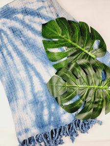 Bath Towel, Waffle Towel, Turkish Beach Towel, Handmade Tie dye