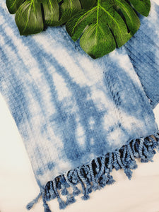 Bath Towel, Waffle Towel, Turkish Beach Towel, Handmade Tie dye