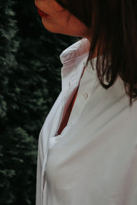 COTTON SHIRT DRESS SHORT SLEEVED - EEBRU