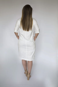 LAYERED KIMONO DRESS WITH TIE - EEBRU