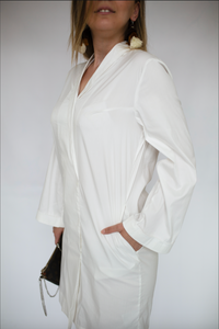 WRAPPED DRESS WIDE OPEN SLEEVES